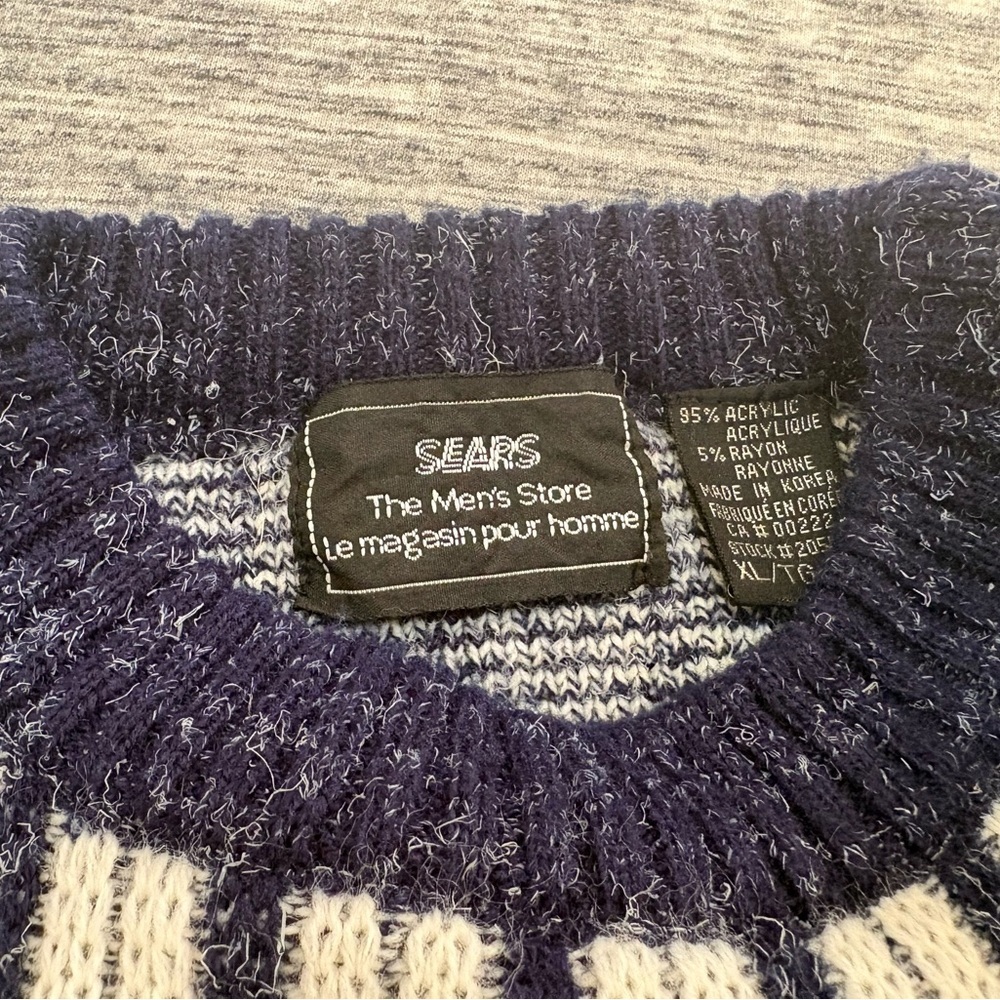 Sears Men’s XL Sweater Grandpa Sweater - Picture 3 of 5